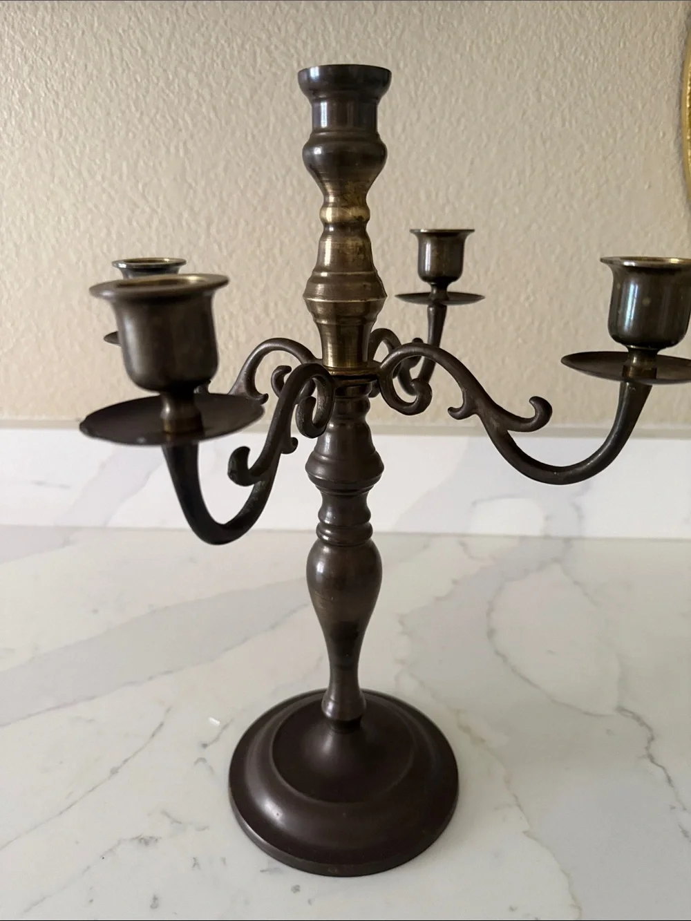 Vintage  Brass  Candelabra